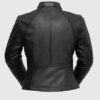 Plus Size Womens PU Leather Jacket Black Size 14 - Image 3